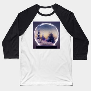 Forest Dreamscape Snowglobe Baseball T-Shirt